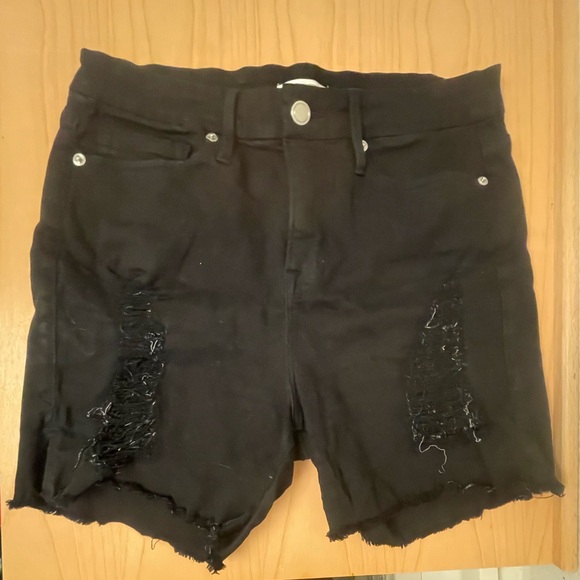 Good American Stretch High Wasted Jean Shorts - Picture 1 of 4